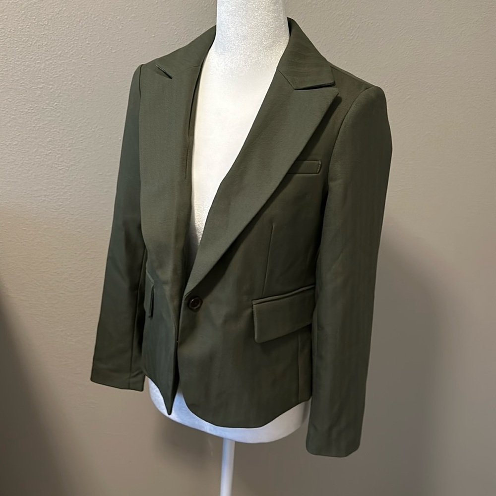 Banana Republic Blazer, Green, 0P